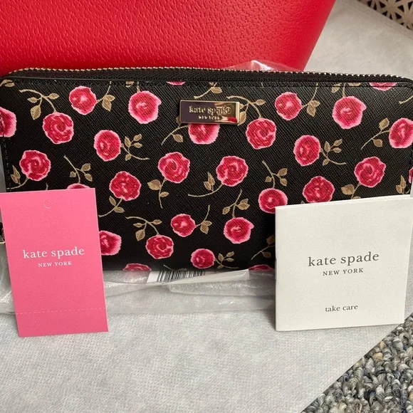 Authentic Red Kate Spade bag & zip around wallet… - Picture 3 of 4